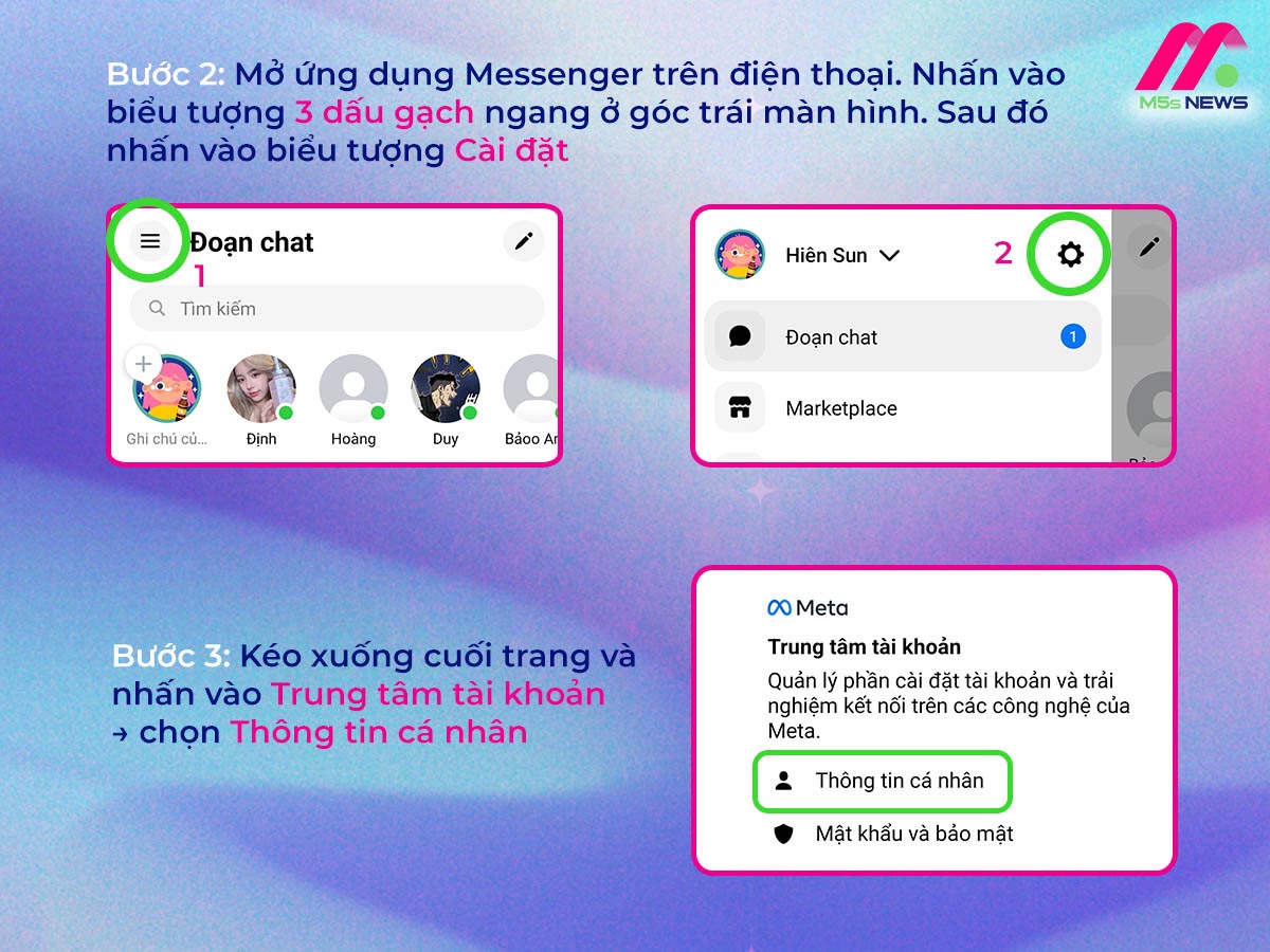 Cách khóa Messenger tạm thời trên điện thoại