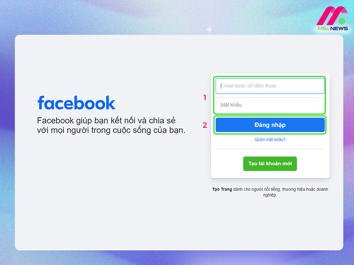 Đăng nhập Facebook