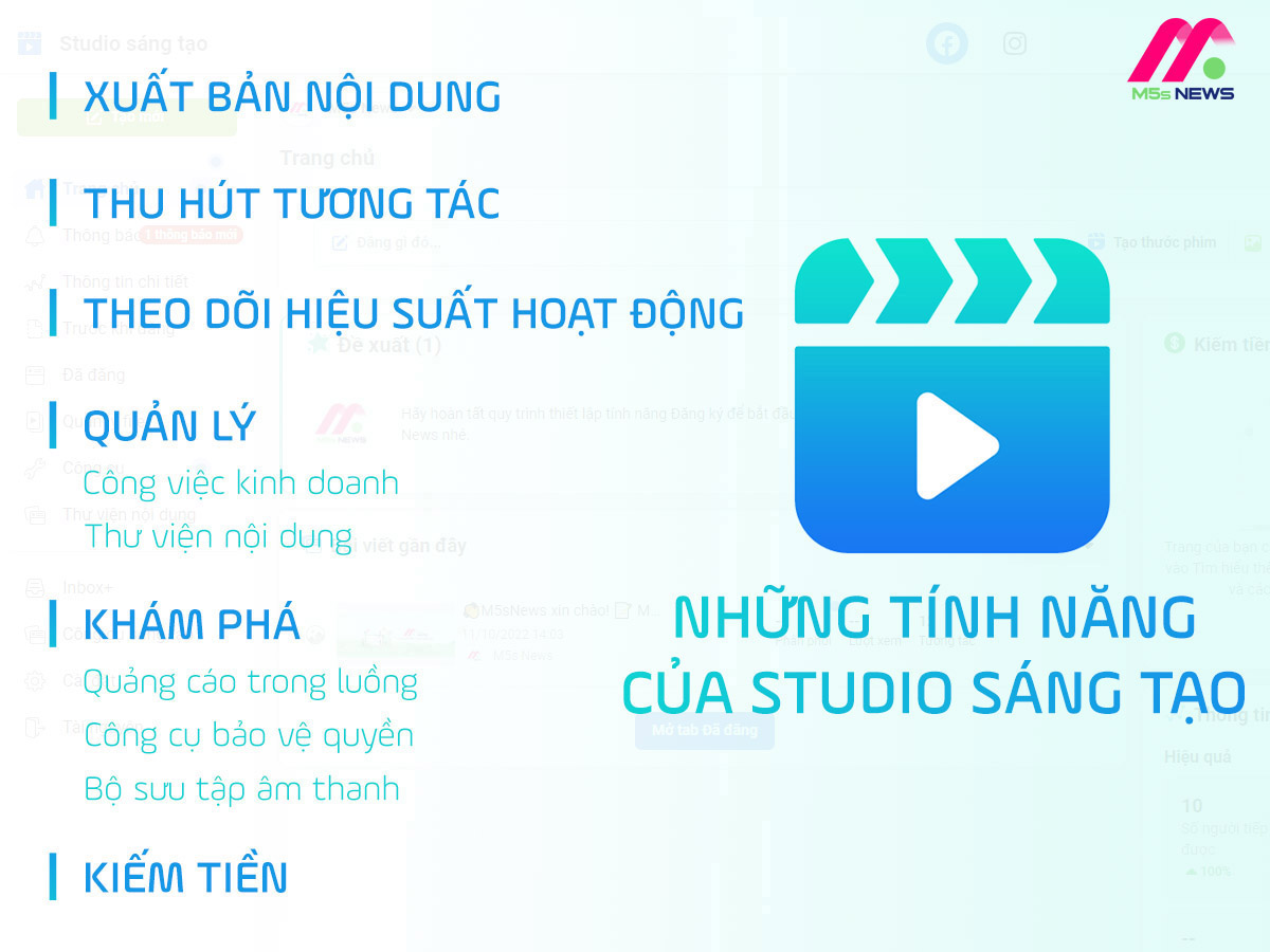 Những tính năng của Studio sáng tạo